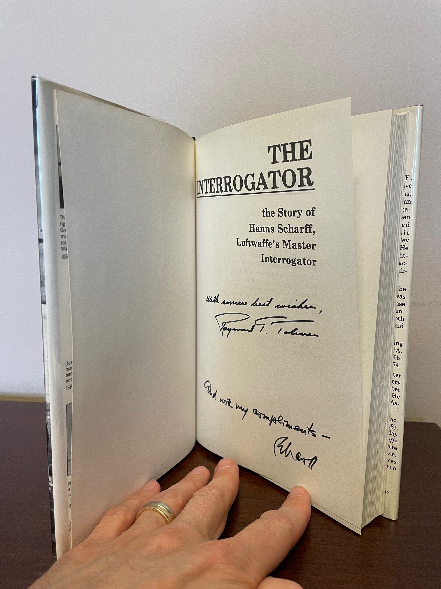 “The Interrogator: The Story of Hanns Scharff, Luftwaffe’s Master Interrogator,” by Raymond Toliver, in collaboration with Hans Scharff. - Image 3