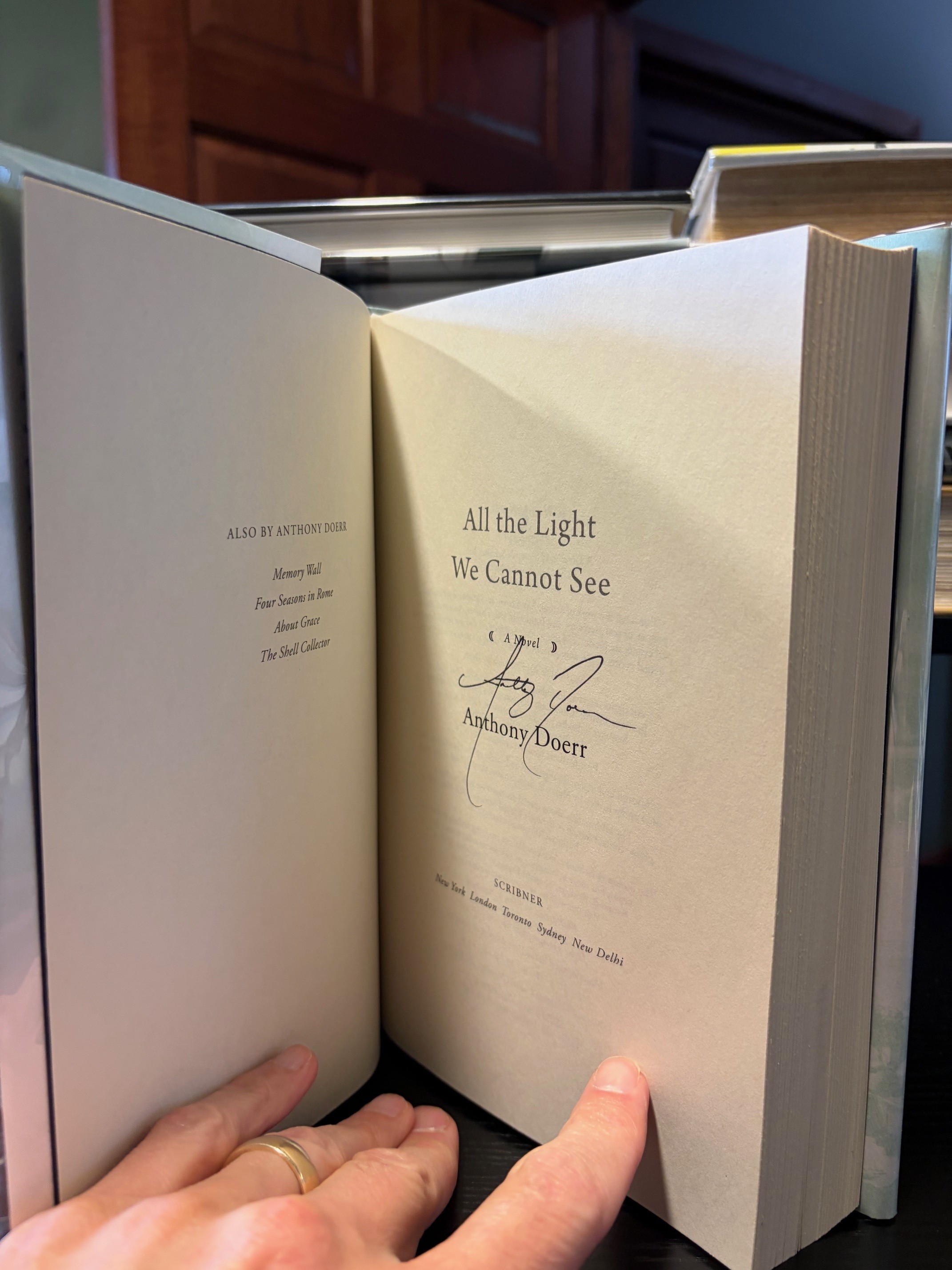 All Light We Cannot See signed book Anthony Doerr - Kelsch Rare Books & Autographs MN