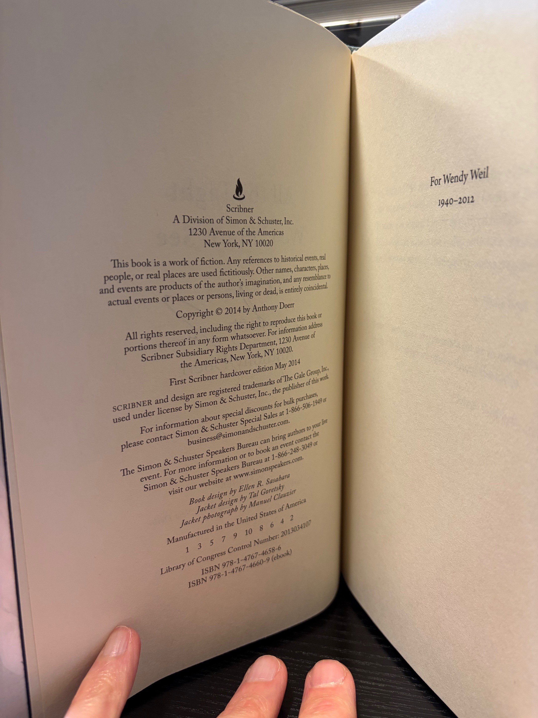All Light We Cannot See signed book Anthony Doerr - Kelsch Rare Books & Autographs MN